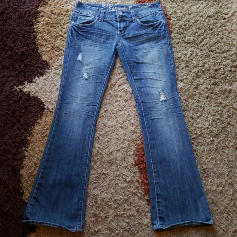 Skinny boot cut jeans